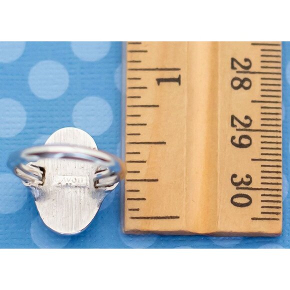 Elegant Silver Abalone Ring SIZE 5 - Picture 3 of 3